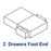 Classic 4ft Small Double 1000 Pocket Mattress and Divan Base with Cube Headboard