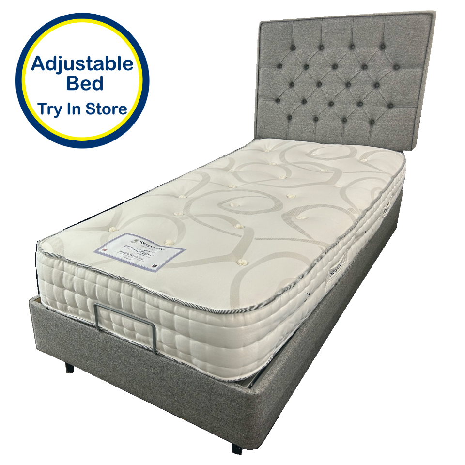 Sleepeezee In Motion Natural 90cm (3ft) Single Adjustable Bed — Bed