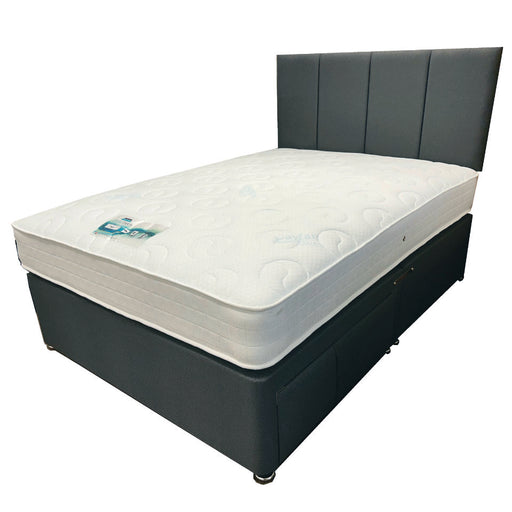 Tulip 4ft6 Two Drawer Double Bed with London Headboard IN STOCK