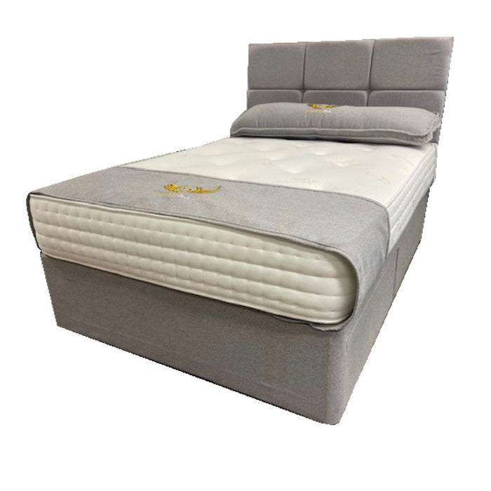 Dreamland Beds 180cm (6ft) Pocket Sprung Cashmere Super Kingsize Bed with Two Drawers & Headboard