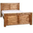 Farm House Chunky Panel High Foot End Solid Pine Wooden Bed Frame