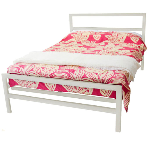 Eatton Metal Bed Frame in Ivory
