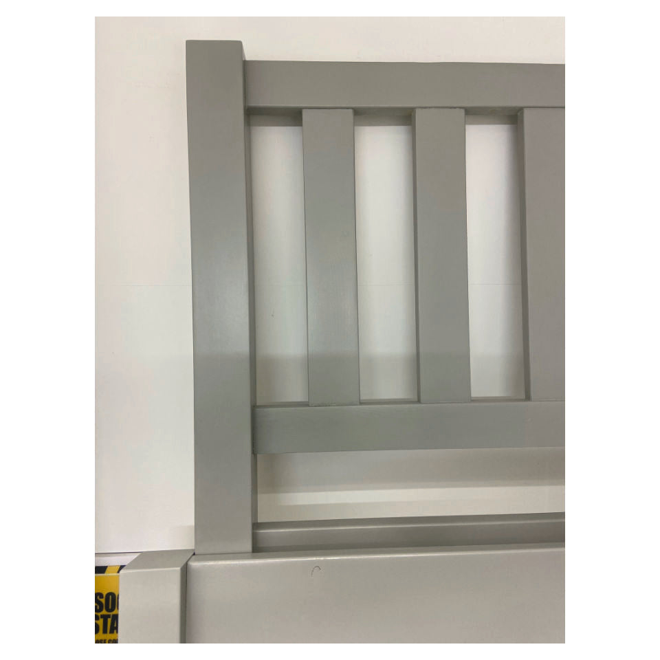 Farm House Painted Shaker Solid Pine Wooden Bed Frame in White or Grey