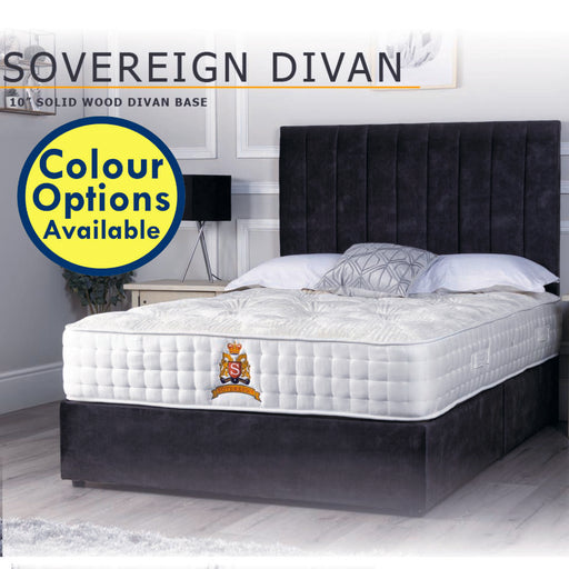Classic 4ft6 Double Divan Base with Headboard