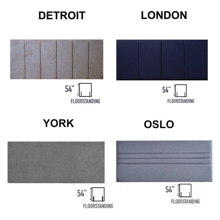 Origins 120cm (4ft) Small Double Front Opening Ottoman Set with Headboard