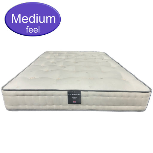 Amber 1000 Pocket 180cm (6ft) Super Kingsize Medium Feel Mattress