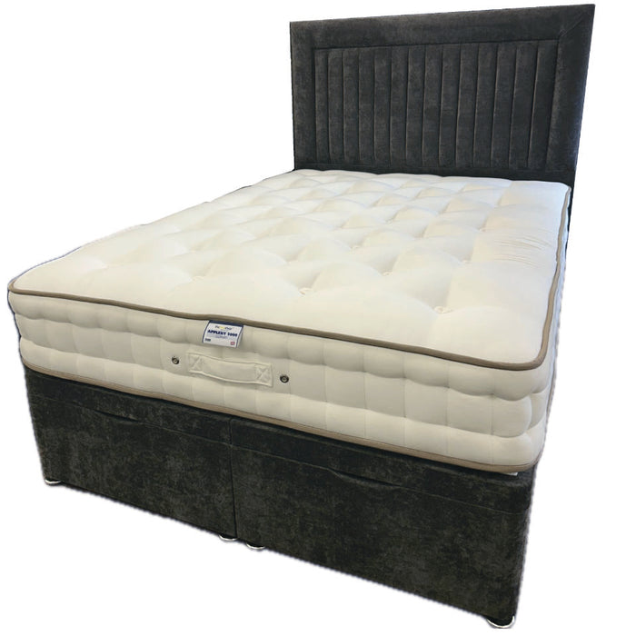 The Bed Shop Appleby 3000 4ft Small Double Ottoman and Headboard Set