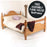 Farm House Classic Bed With Barley Twist Rail Solid Pine Wooden Bed Frame