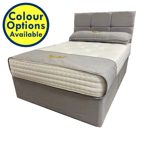 Dreamland Beds 120cm (4ft) Pocket Sprung Cashmere Memory Small Double Bed with Two Drawers & Headboard