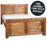 Farm House Chunky Panel High Foot End Solid Pine Wooden Bed Frame