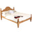Farm House Classic Bed With Low Foot End Solid Pine Wooden Bed Frame