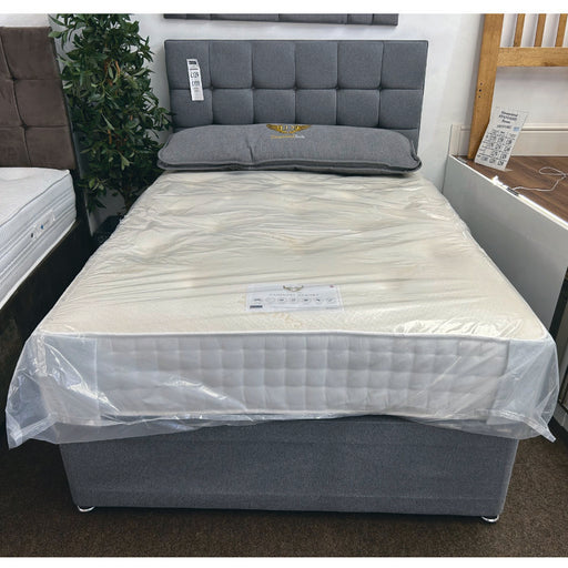 SHOP FLOOR CLEARANCE Dreamland Beds 4ft6 Double Pocket Sprung Cashmere Memory Double Bed with Two Drawers & Headboard IN STOCK