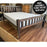 Farm House Walnut Colour Twycross Shaker Solid Pine Wooden Bed Frame