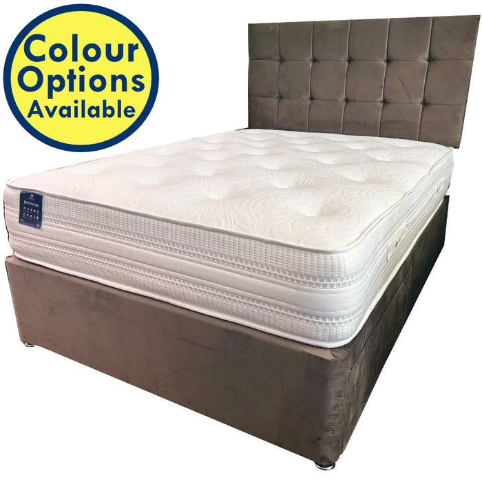 Dorlux Downing 4ft6 (135cm) Double Divan Bed with 2 Drawers and Headboard