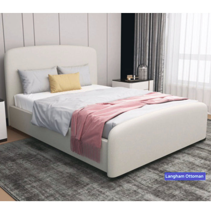Langham Fabric Ottoman Bed Frame