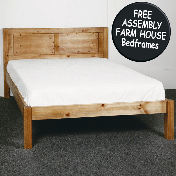 Farm House Twycross Panel Solid Pine Wooden Bed Frame