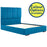 Linear Fabric Bedstead with Low Foot End