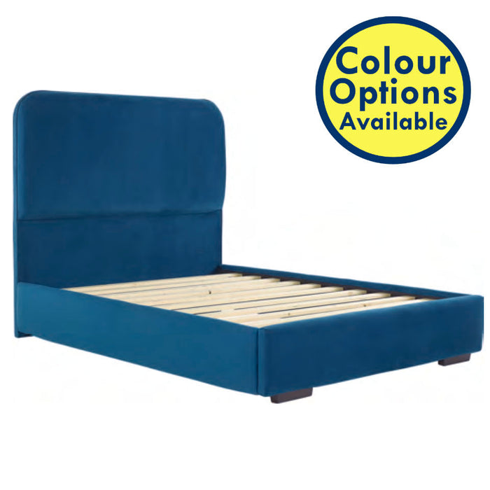 Moon Fabric Bedstead with Low Foot End