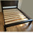 Farm House Walnut Colour Chunky Panel Low Foot End Solid Pine Wooden Bed Frame