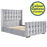 Quad Fabric Bedstead with Winged Head End and High Foot End