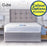 Classic 4ft6 Double 1000 Pocket Mattress and Divan Base with Cube Headboard