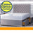 Classic 4ft Small Double 1000 Pocket Mattress and Divan Base with Parker Headboard