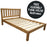 Farm House Twycross Shaker Solid Pine Wooden Bed Frame