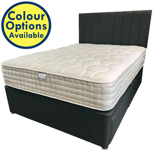 Twycross 1000 Pocket MEDIUM to FIRM FEEL 4ft Small Double 2 Drawer Divan Bed and Headboard