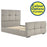 Vienna Fabric Bedstead with High Foot End