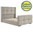 Vienna Fabric Bedstead with Winged Head End and High Foot End