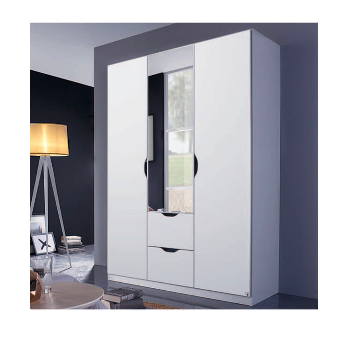 Rauch Arnstein 3 Door Combination Wardrobe in White