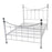Cambridge Metal Bed Frame in Chrome and White Finish